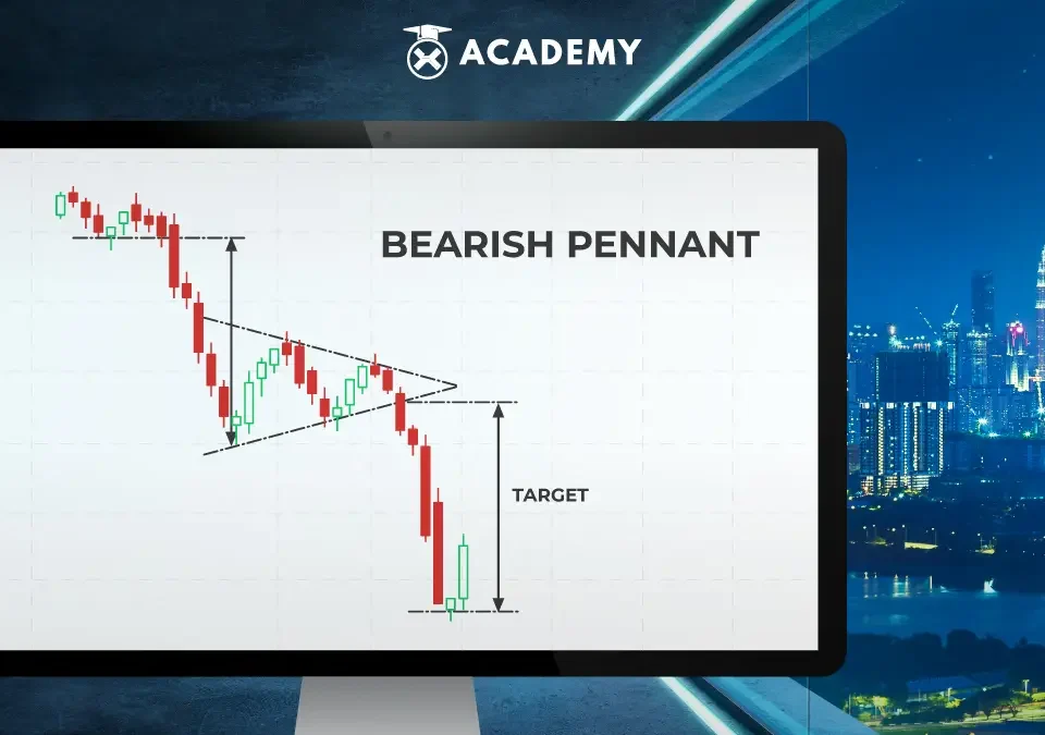 bearish pennant