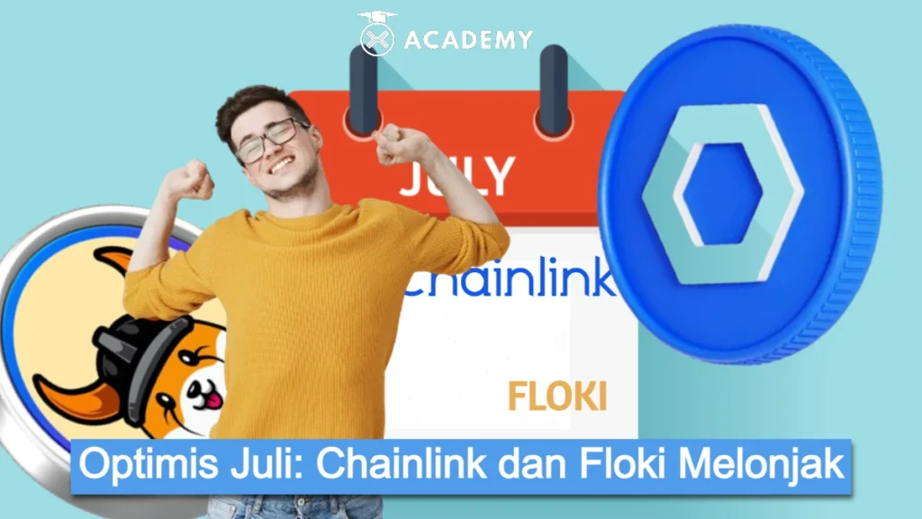 July melonjak Chainlink dan Floki inu