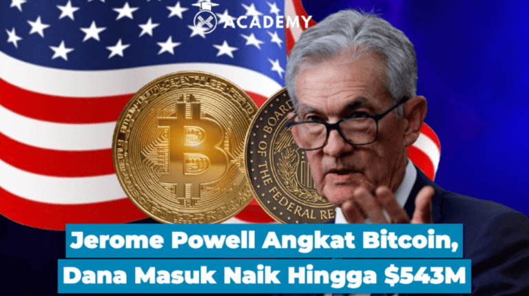 Jerome Powell Angkat Bitcoin, Dana Masuk Naik Hingga $543M