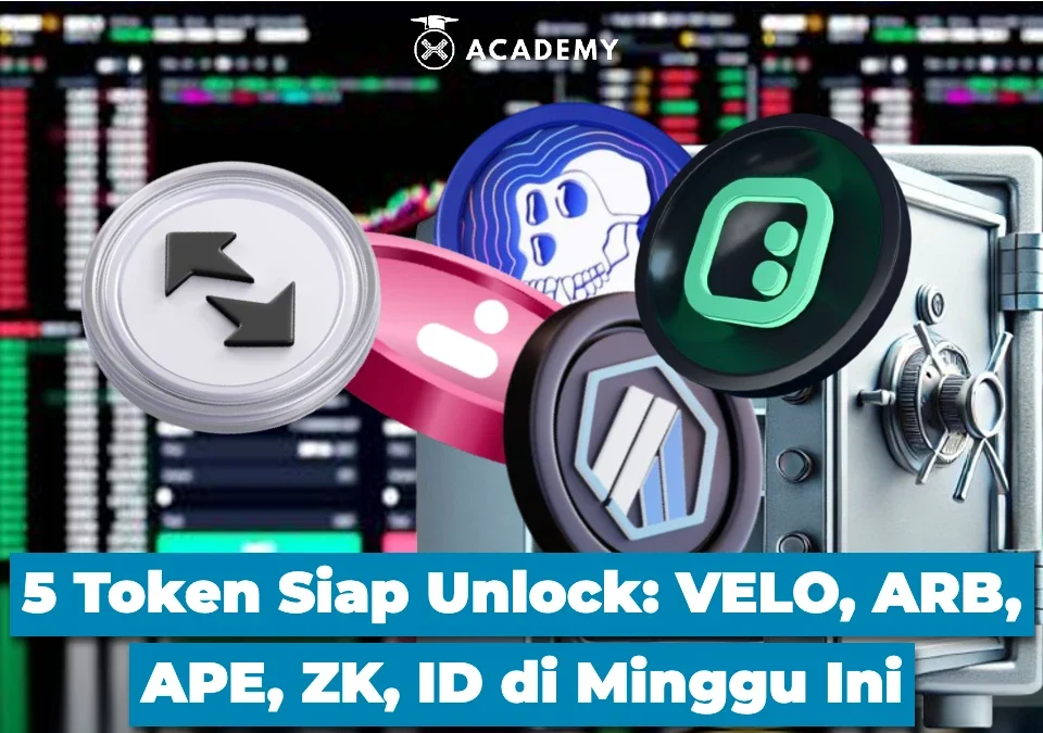 5 Token Siap Unlock VELO, ARB, APE, ZK, ID di Minggu Ini