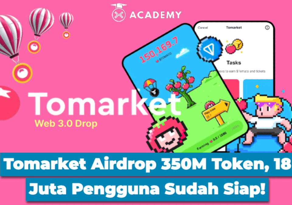 Tomarket Airdrop 350M Token, 18 Juta Pengguna Sudah Siap!