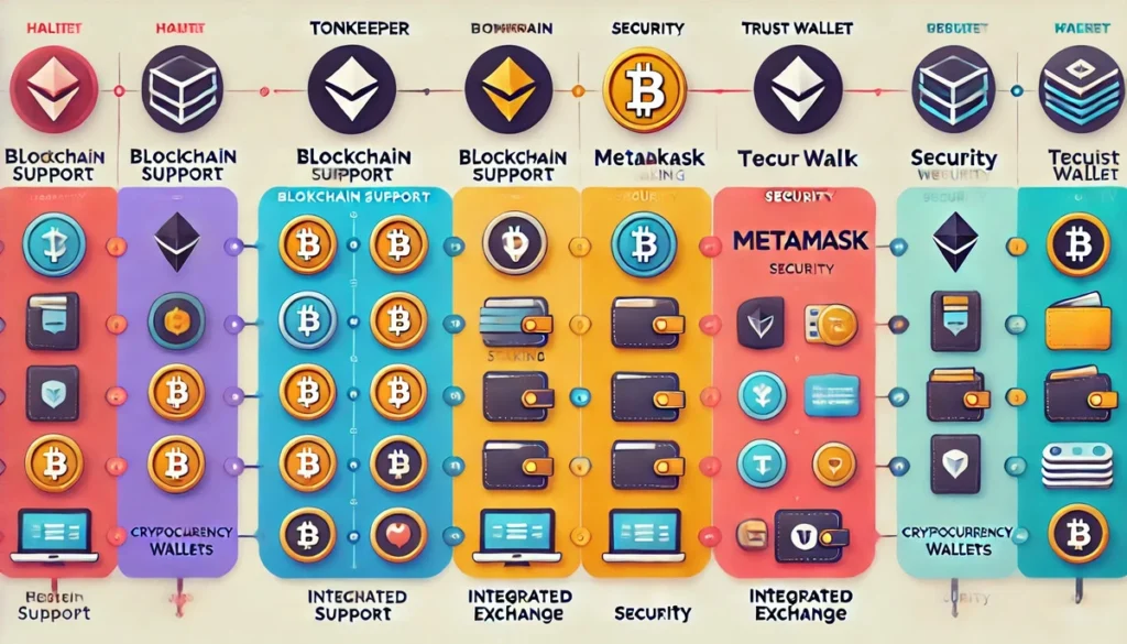 Perbandingan Fitur Tonkeeper Vs Meta Mask Vs Trust Wallet