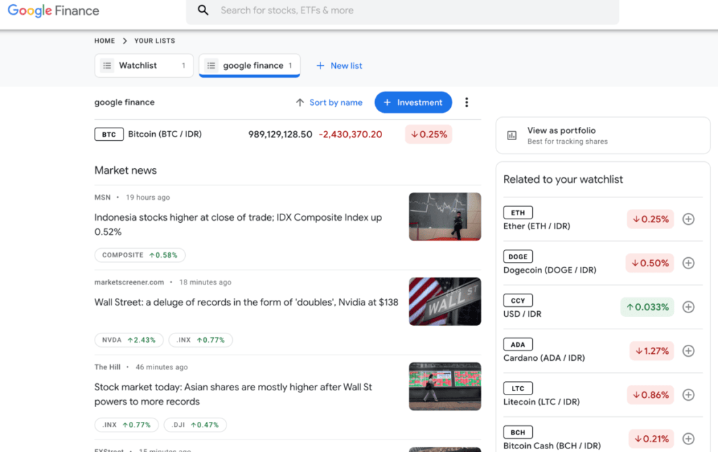google finance