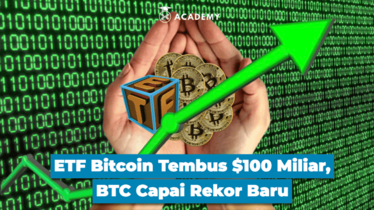 ETF Bitcoin Tembus $100 Miliar, BTC Capai Rekor Baru