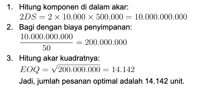 langkah langkah hitungnya