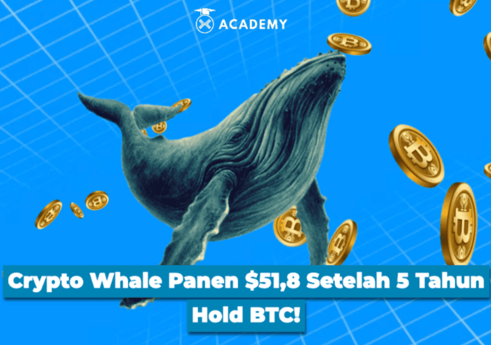 Crypto Whale Panen $51,8 Juta Setelah 5 Tahun Hold BTC!