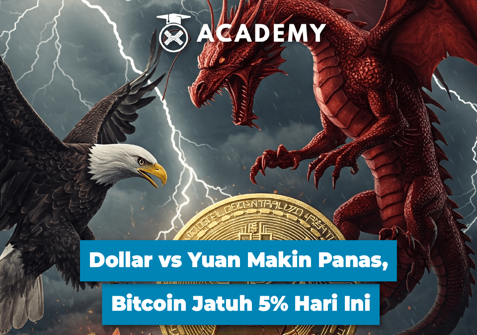 Dollar vs Yuan Makin Panas, Bitcoin Jatuh 5% Hari Ini