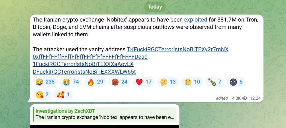 ZachXBT melaporkan total kerugian mencapai $81,7 ZachXBT melaporkan total kerugian mencapai $81,7