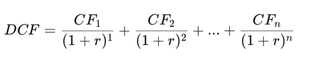 rumus dcf