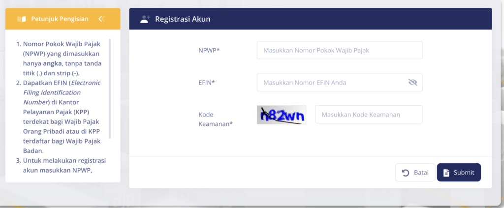 Buka situs resmi DJP: djponline.pajak.go.id