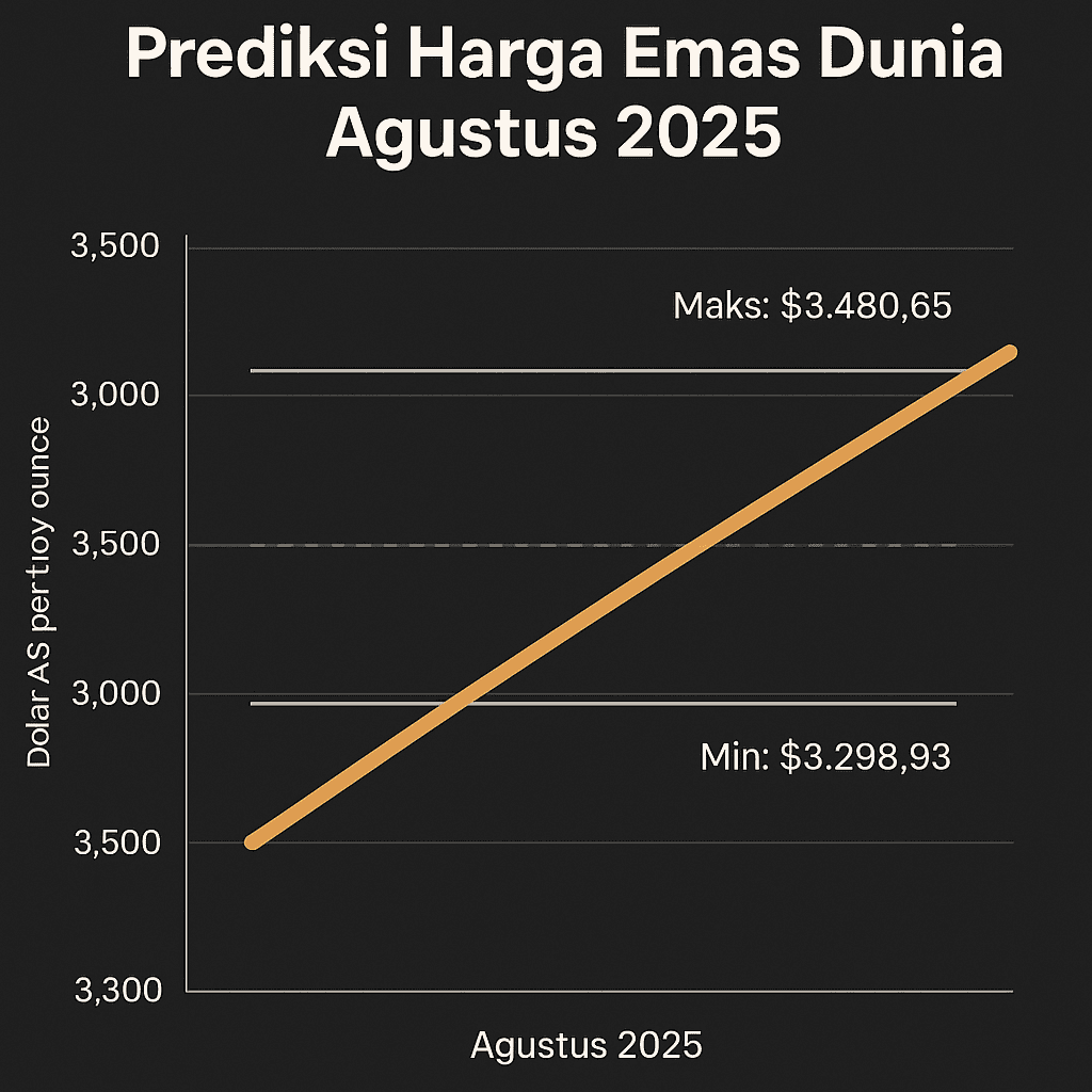 Prediksi Harga Emas Dunia Agustus 2025: Data Lengkap 