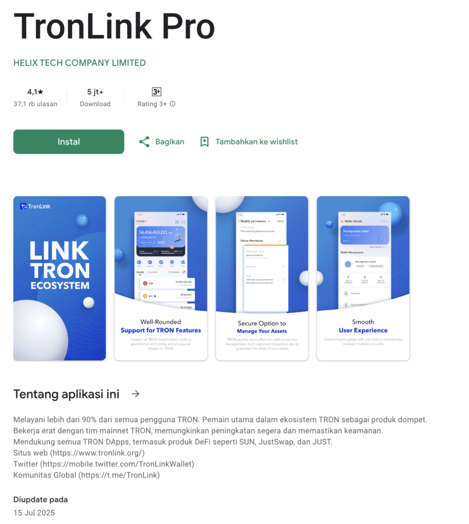 Tron link ss Kenalan Dulu Sama TronLink