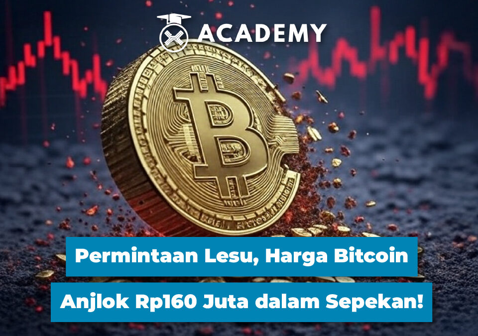 Permintaan Lesu, Harga Bitcoin Anjlok Rp160 Juta dalam Sepekan!
