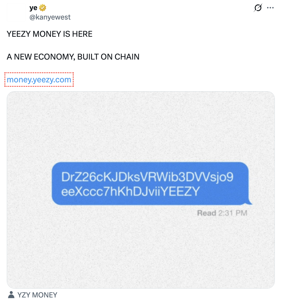 Kanye West Rilis Meme Coin