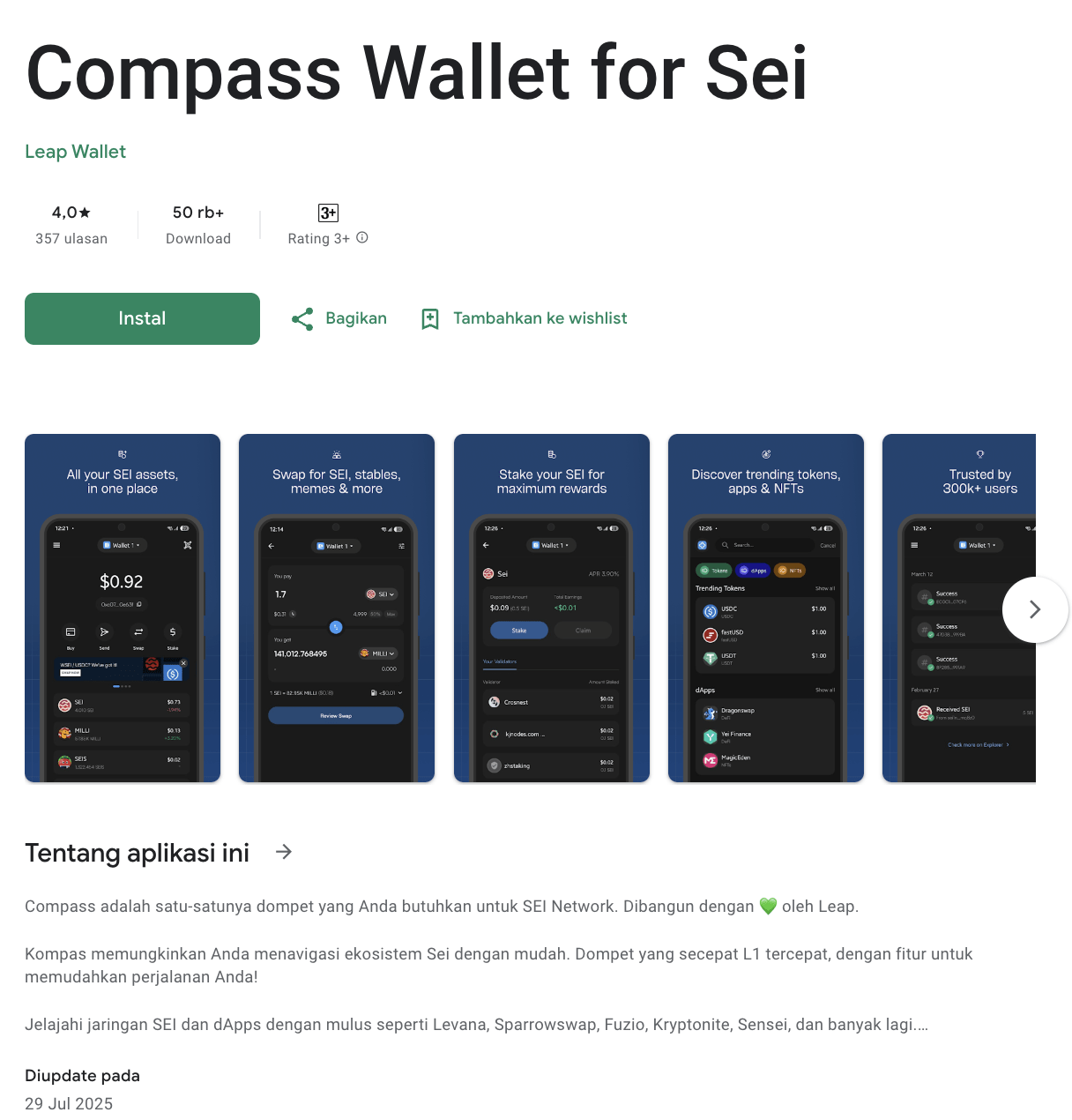 Compass Wallet for Sei: Simpan SEI, NFT, dan Akses DeFi
