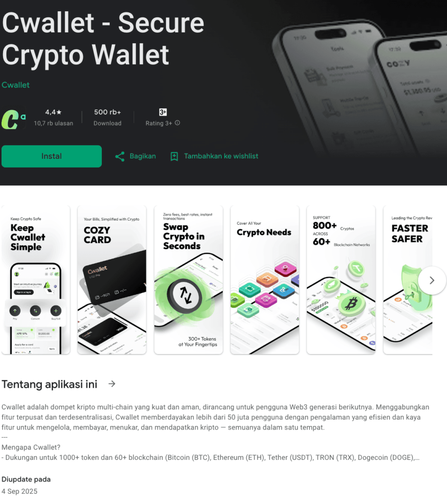 Cwallet Masih Aktif dan Berkembang di 2025