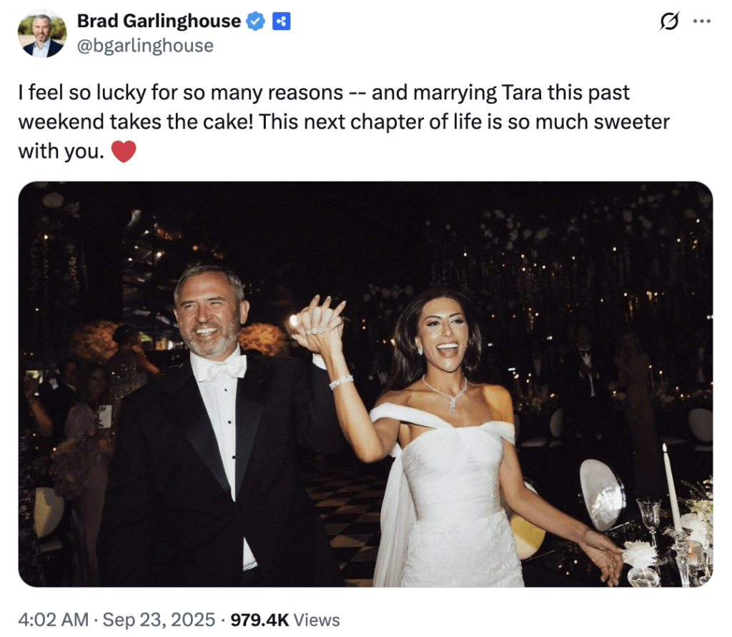 Brad Garlinghouse Umumkan Pernikahan