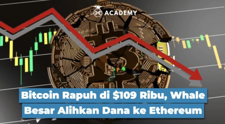 Bitcoin Rapuh di $109 Ribu, Whale Besar Alihkan Dana ke Ethereum