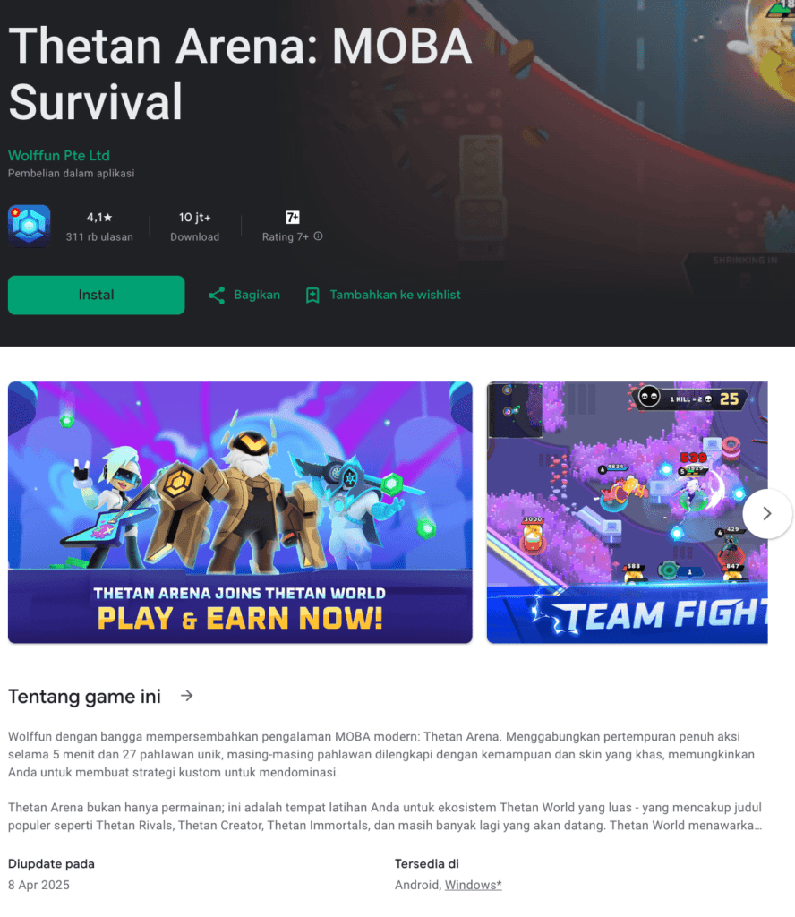 thetan arena ss gplay Cara Main Thetan Arena Supaya Bisa Cuan