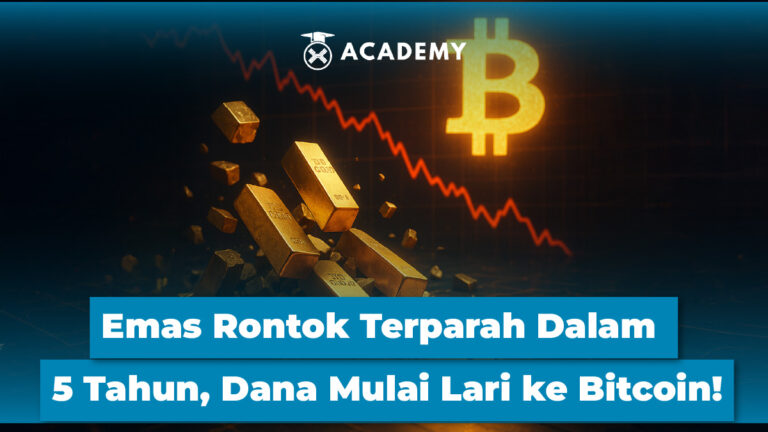 Emas Rontok Terparah Dalam 5 Tahun, Dana Mulai Lari ke Bitcoin!
