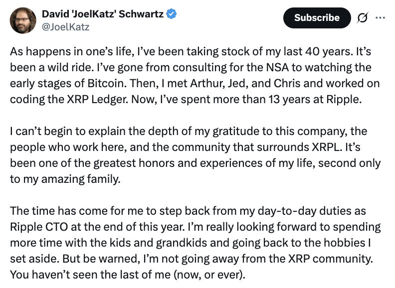 CTO Ripple Mundur