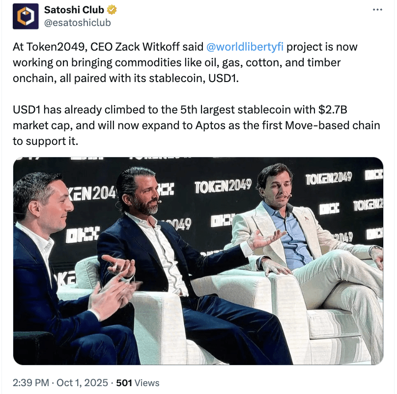 Trump Jr. Mau Tokenisasi Minyak & Gas di World Liberty Financial!