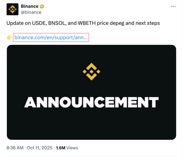 Binance Klarifikasi Binance Klarifikasi