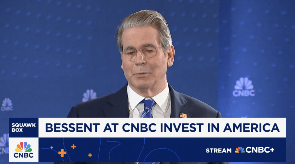 Scott Bessent di CNBC Scott Bessent di CNBC