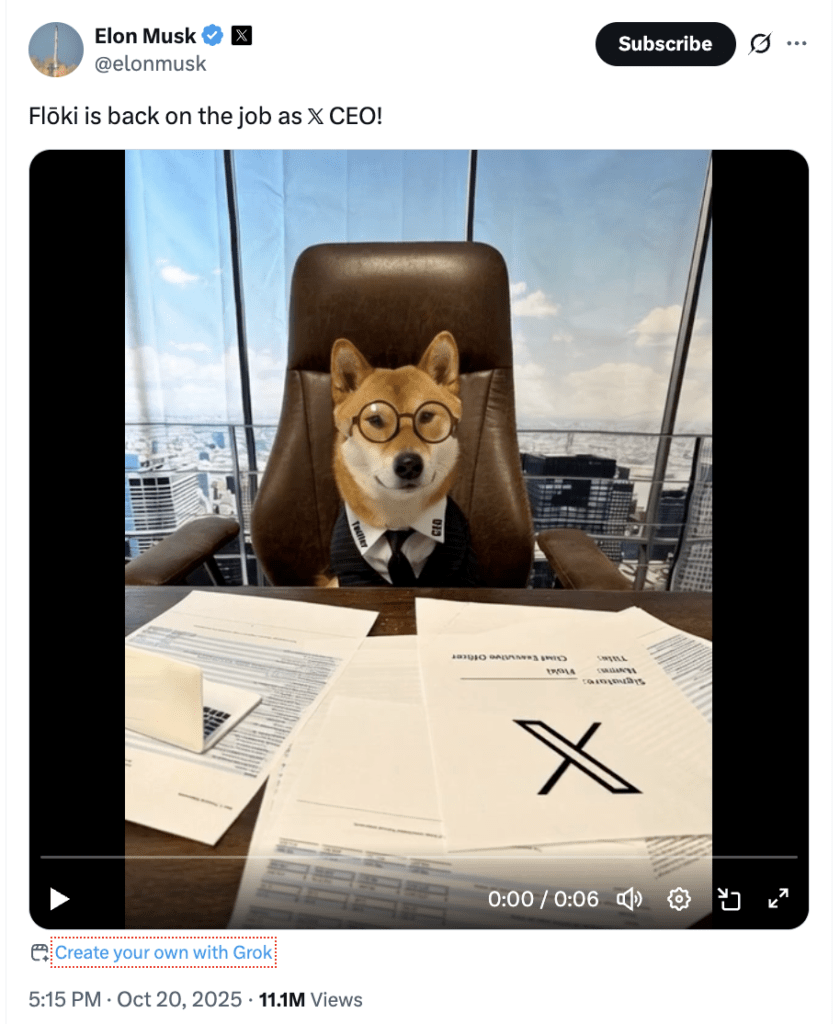 Video AI Elon Musk Floki Video AI Elon Musk Floki