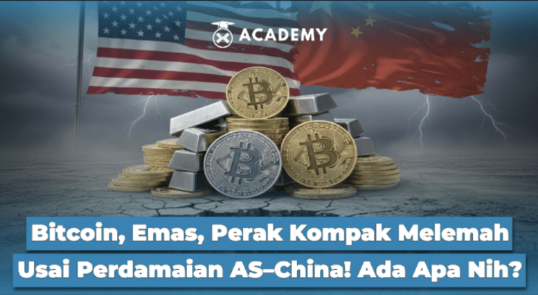 Bitcoin, Emas, Perak Kompak Melemah Usai Perdamaian AS–China! Ada Apa Nih?