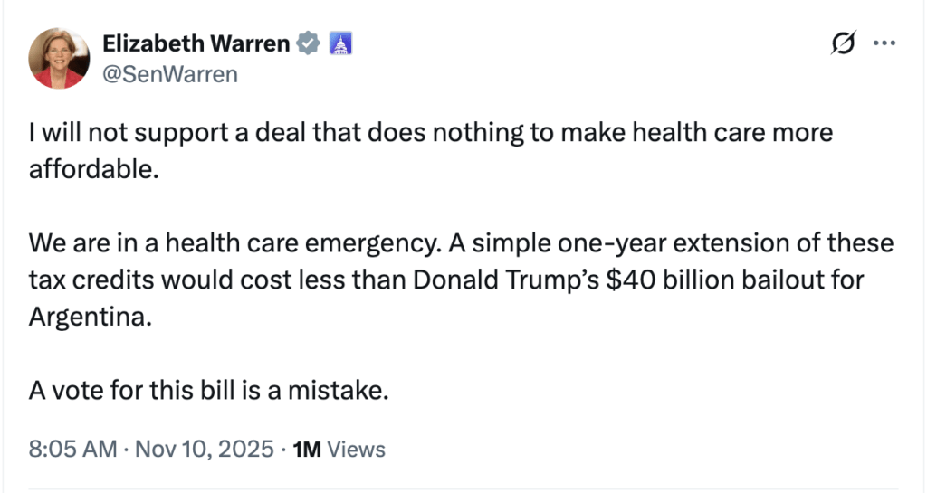 Senator Elizabeth Warren