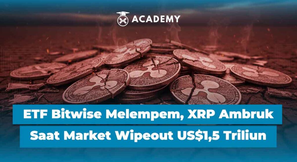 ETF Bitwise Melempem, XRP Ambruk Saat Market Wipeout US$1,5 Triliun