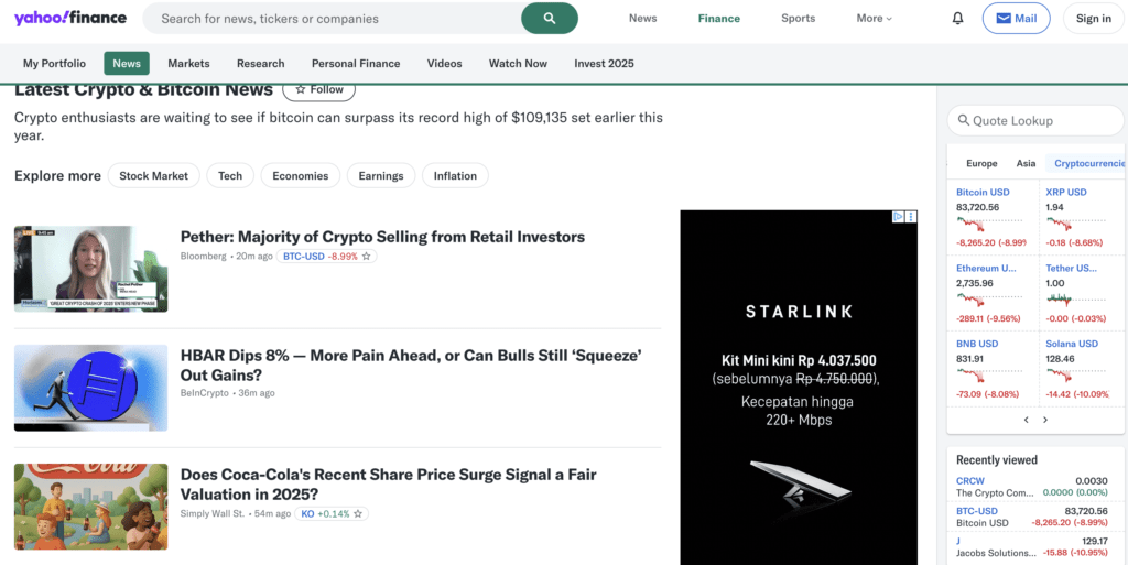Baca Berita Crypto dan Market Global dalam Satu Tempat