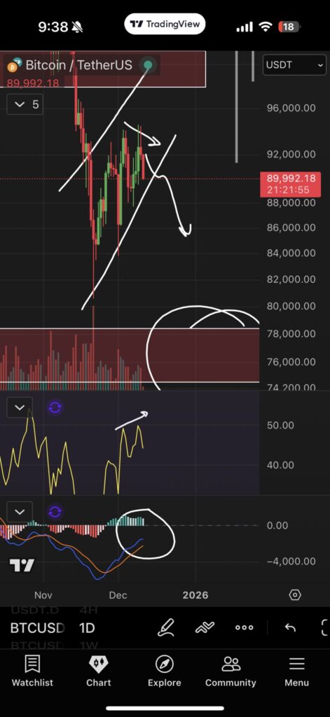 Bitcoin Bear Flag
