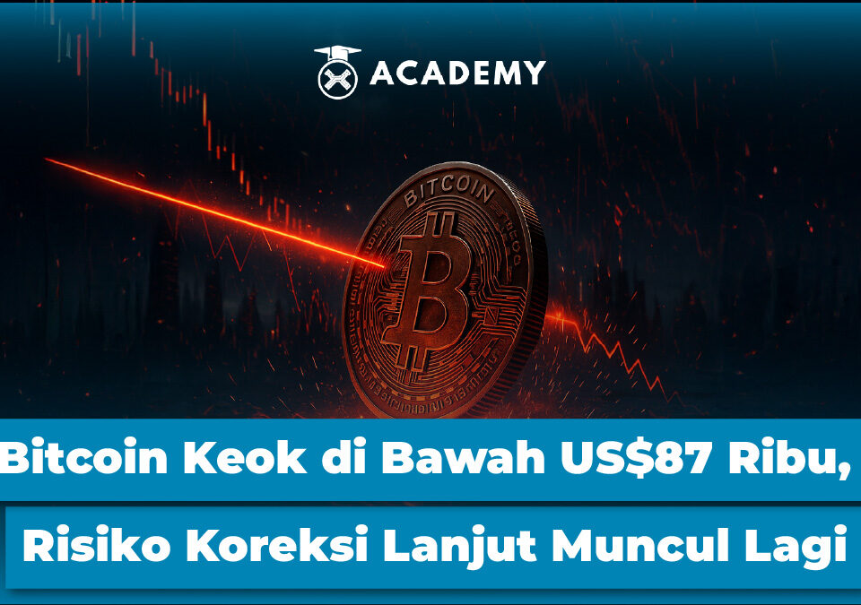 Bitcoin (BTC) Keok di Bawah US$87 Ribu, Risiko Koreksi Lanjut Muncul Lagi