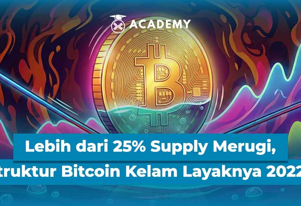 Lebih dari 25% Supply Merugi, Struktur Bitcoin Kelam Layaknya 2022?