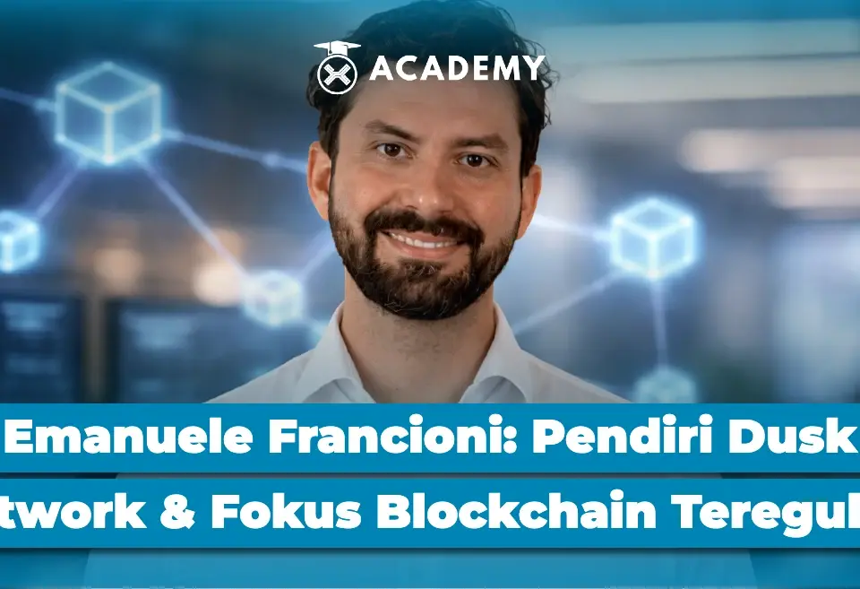 Emanuele Francioni Pendiri Dusk Network & Fokus Blockchain Teregulasi