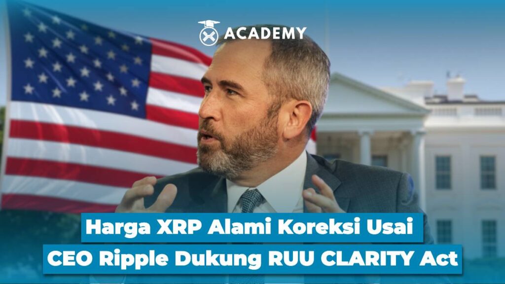 Harga XRP Alami Koreksi Usai CEO Ripple Dukung RUU CLARITY Act