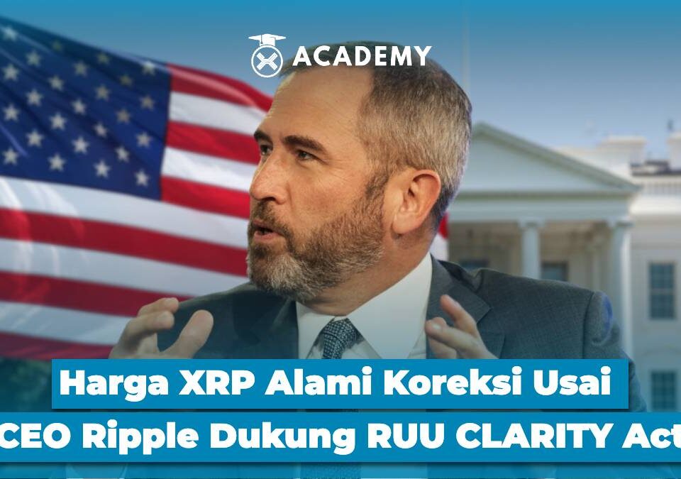 Harga XRP Alami Koreksi Usai CEO Ripple Dukung RUU CLARITY Act