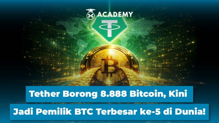 Tether Borong 8.888 Bitcoin, Kini Jadi Pemilik BTC Terbesar ke-5 di Dunia!