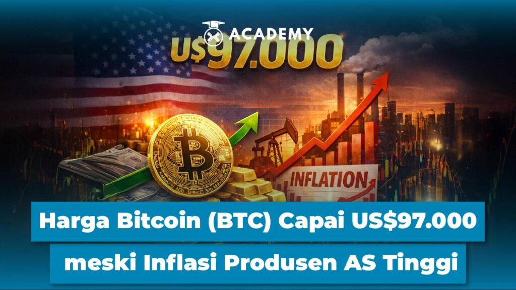 Harga Bitcoin (BTC) Capai US$97.000 meski Inflasi Produsen AS Tinggi