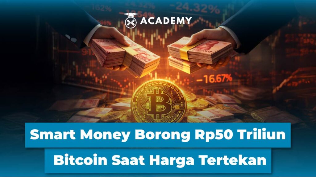 ‘Smart Money’ Borong Rp50 Triliun Bitcoin (BTC) Saat Harga Tertekan