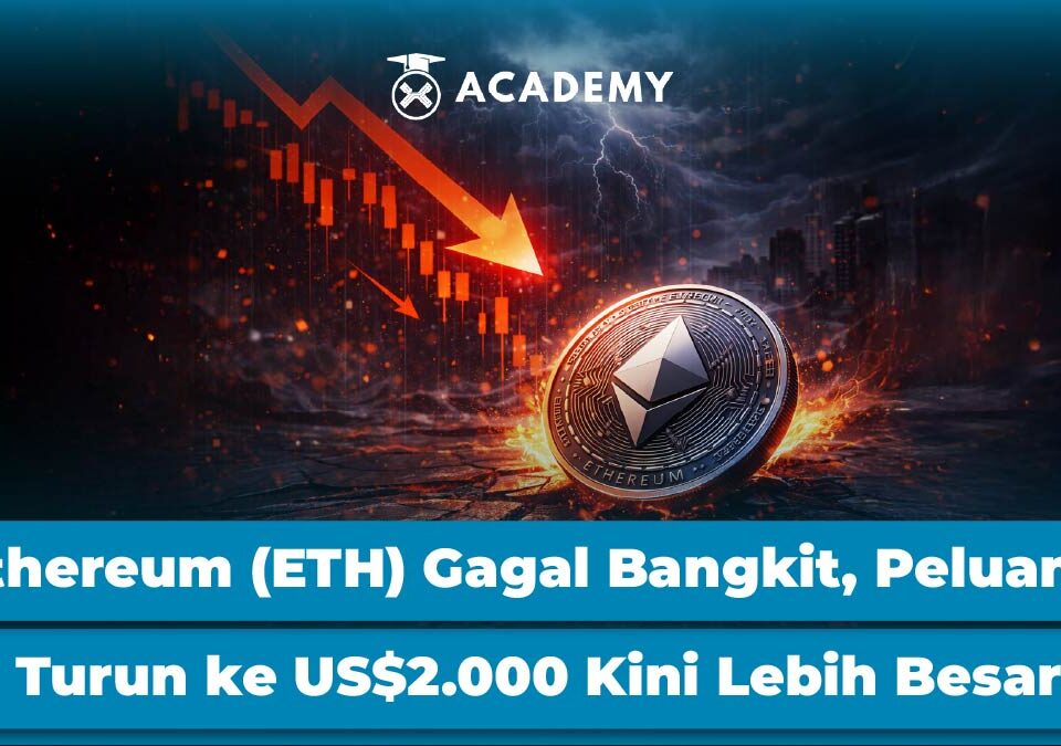Ethereum (ETH) Gagal Bangkit, Peluang Turun ke US$2.000 Kini Lebih Besar