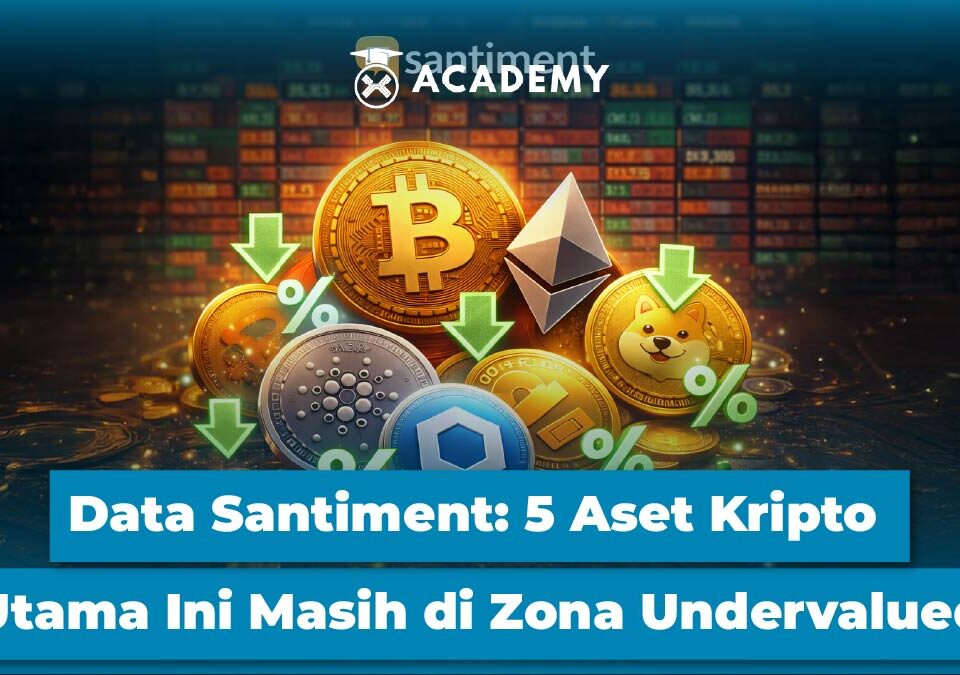Data Santiment: 5 Aset Kripto Utama Ini Masih di Zona Undervalued