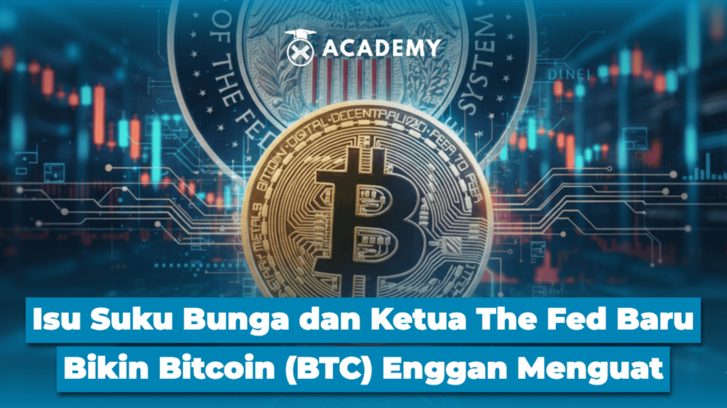 Isu Suku Bunga dan Ketua The Fed Baru Bikin Bitcoin (BTC) Enggan Menguat