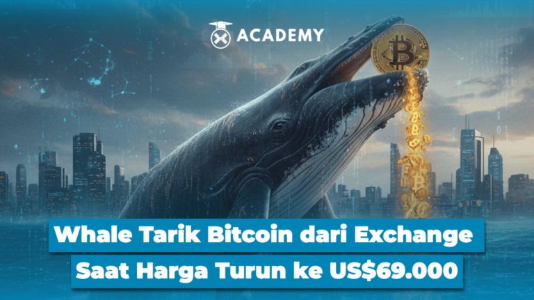 Whale Tarik Bitcoin (BTC) dari Exchange Saat Harga Turun ke US$69.000
