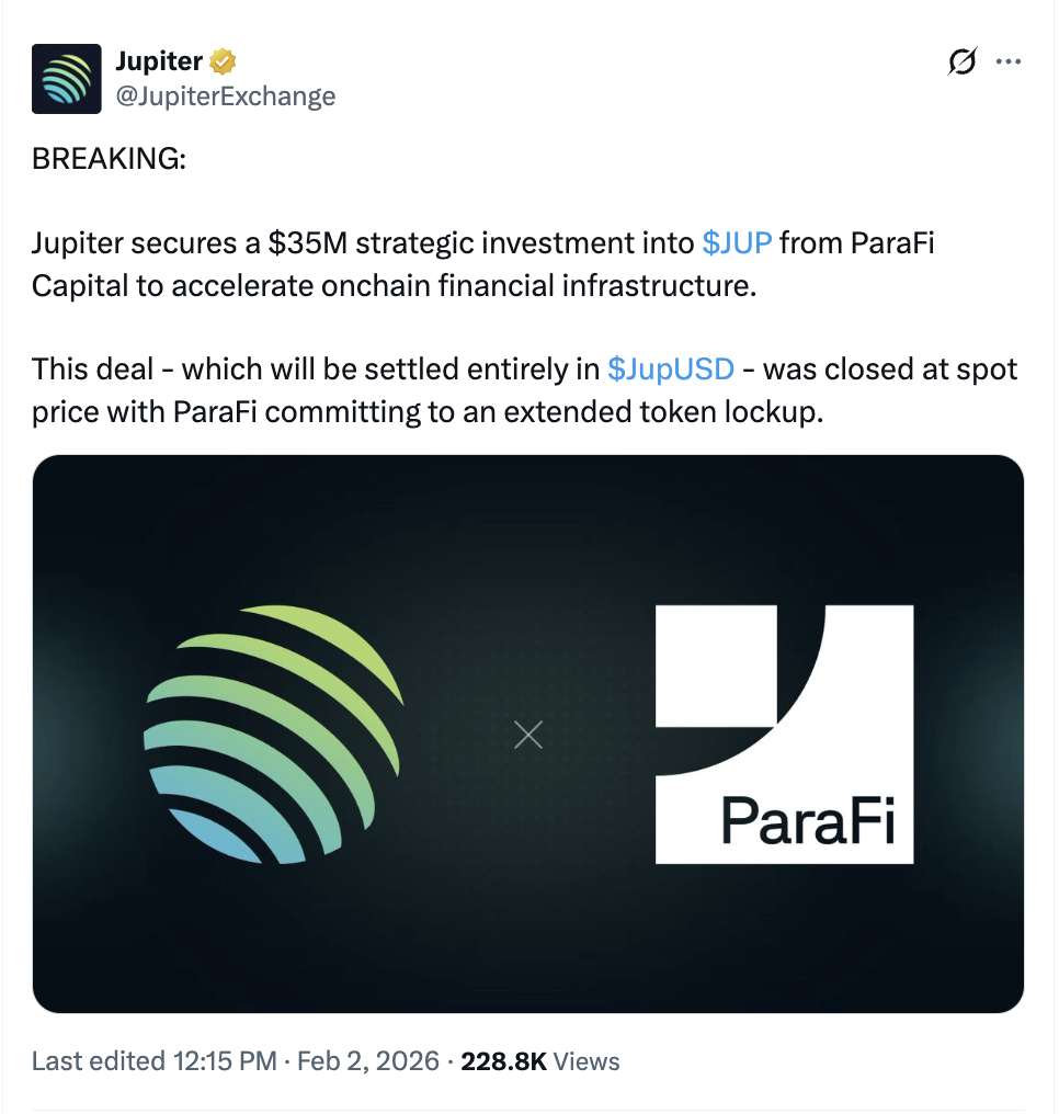 ParaFi x Jup