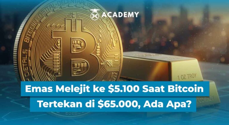 Emas Melejit ke $5.100 Saat Bitcoin (BTC) Tertekan di $65.000, Ada Apa?