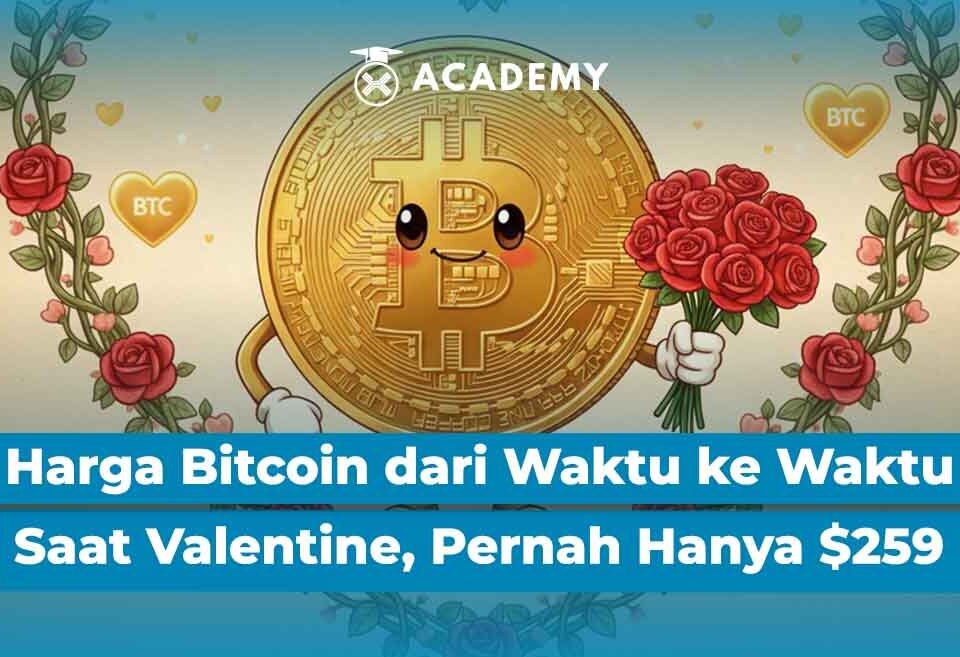 Harga Bitcoin (BTC) dari Waktu ke Waktu Saat Valentine, Pernah Hanya $259