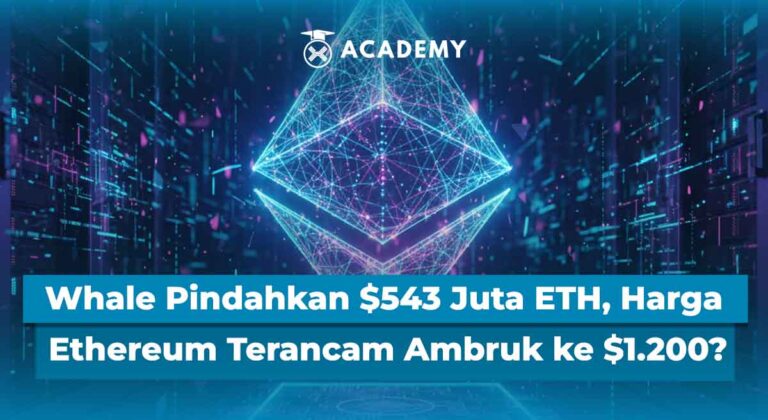 Whale Pindahkan $543 Juta ETH, Harga Ethereum Terancam Ambruk ke $1.200?